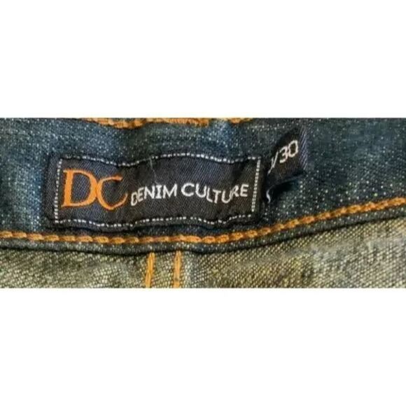 Denim Culture Straight Leg Dark Wash Denim Men Jeans Size 40x30 New - Picture 8 of 9